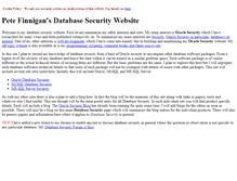 Tablet Screenshot of database-security.petefinnigan.com